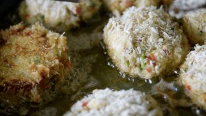 Frying Crab Cakes